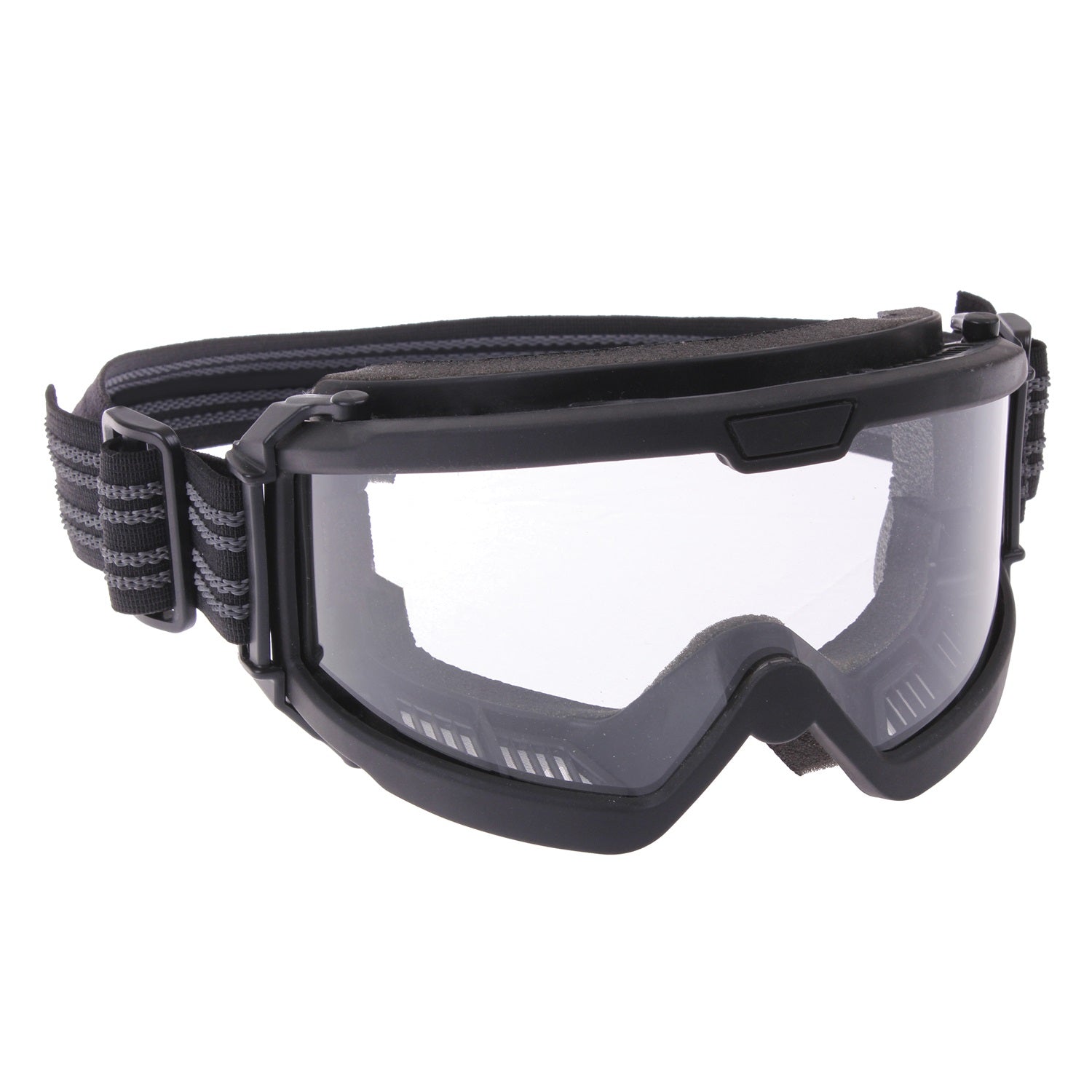 black combat goggles Rothco ANSI Ballistic OTG Goggles, Black / Clear