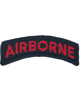 Airborne Tab BLACK and RED for Army Dress Uniform