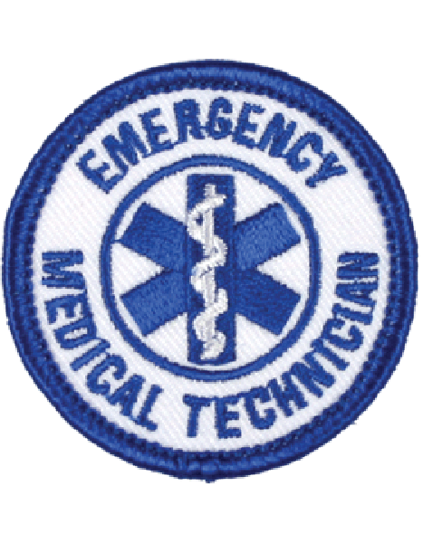 Emergency Medical Technician (EMT) Round Patch - Blue