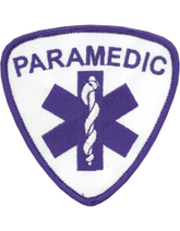 Paramedic 3.5in Patch Blue and White