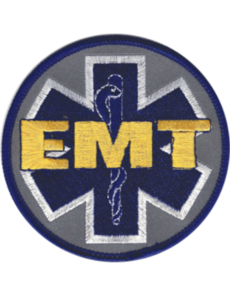 Emergency Medical Technician (EMT) Round Patch