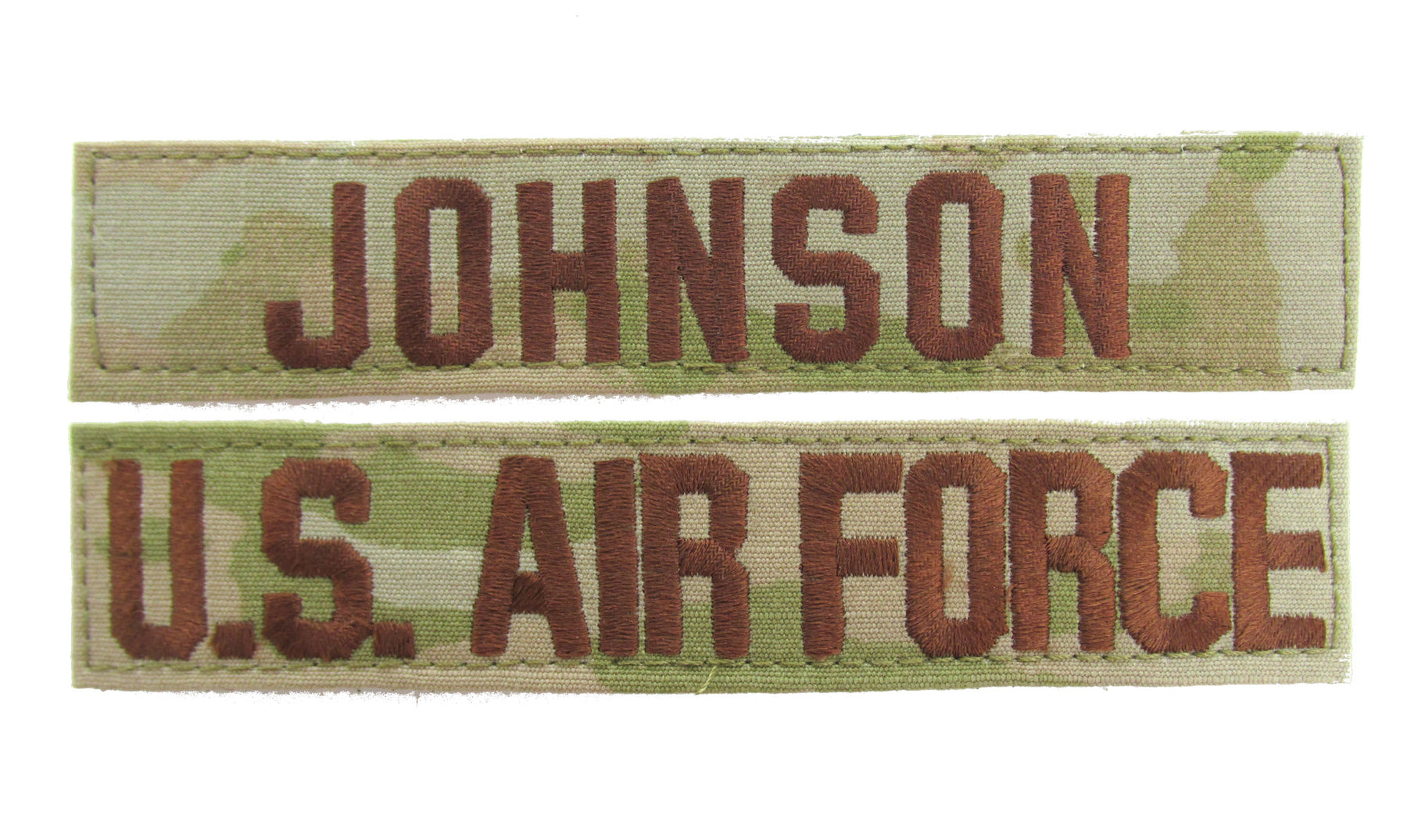 U.S. Air Force 3 Color OCP Name Tape - 2 Piece Set