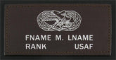 U.S. Air Force A-2 Leather Flight Badge