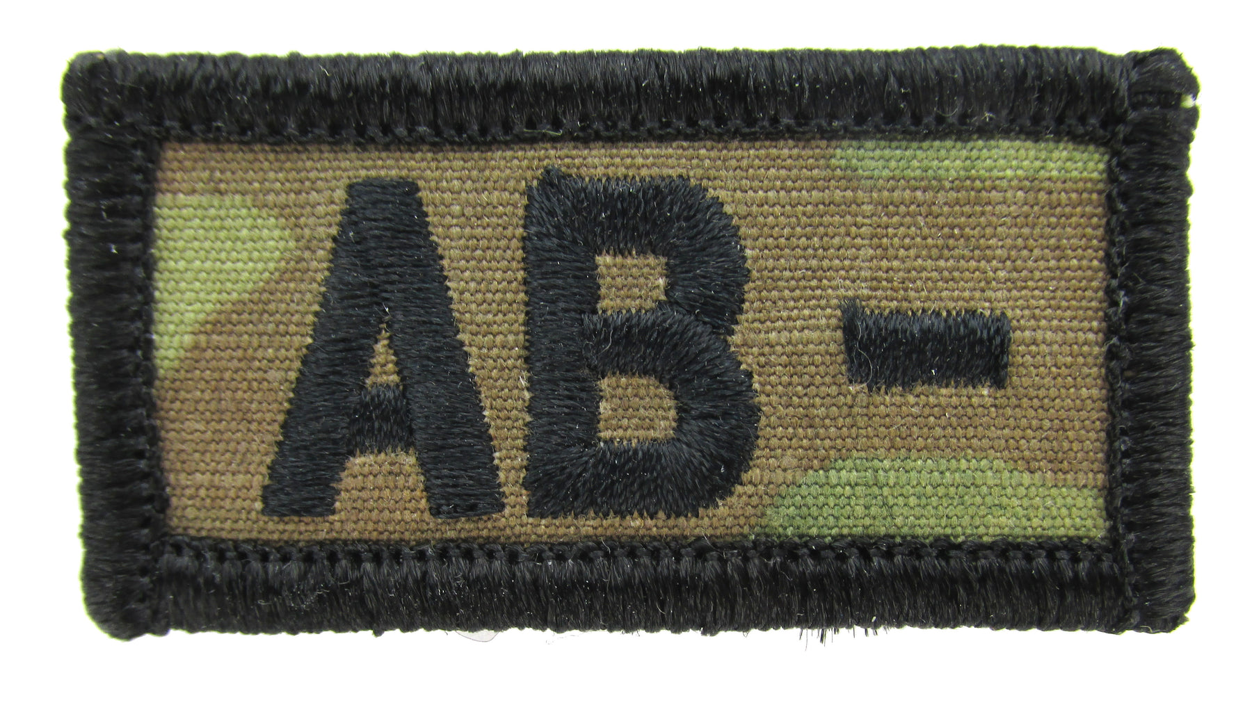 Embroidered OCP Blood Type Patches 1x2 Inch - Black or Spice Brown