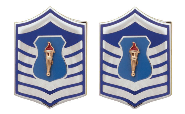 Air Force JROTC Enlisted Rank - Metal Insignia - 1 Pair