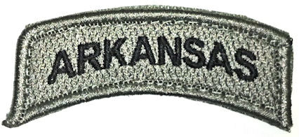 State Tab Patches with Hook Backing - Arkansas - CLEARANCE!