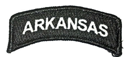 State Tab Patches with Hook Backing - Arkansas - CLEARANCE!