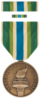 Armed Forces Service Full Size Medal Box Set with Lapel Pin