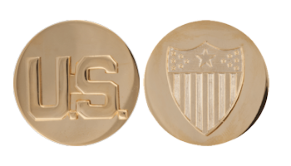 Adjutant General Enlisted Collar Device Set