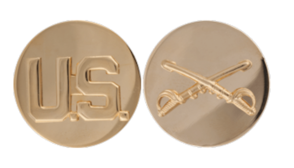 Cavalry Enlisted Collar Device Set