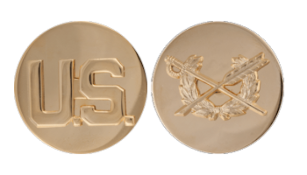 Judge Advocate General Enlisted Collar Device Set