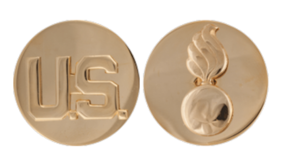 Ordnance Enlisted Collar Device Set