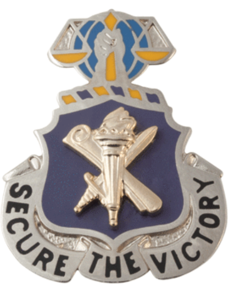 Army Regimental Crest Civil Affairs (Secure the Victory)