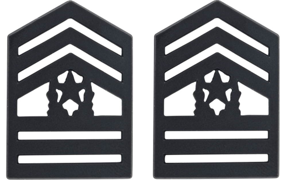 U.S. Army Black Metal ROTC Rank - Pin-on Insignia