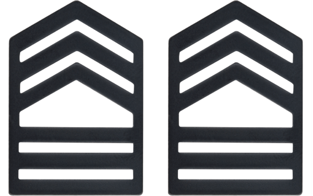 U.S. Army Black Metal ROTC Rank - Pin-on Insignia