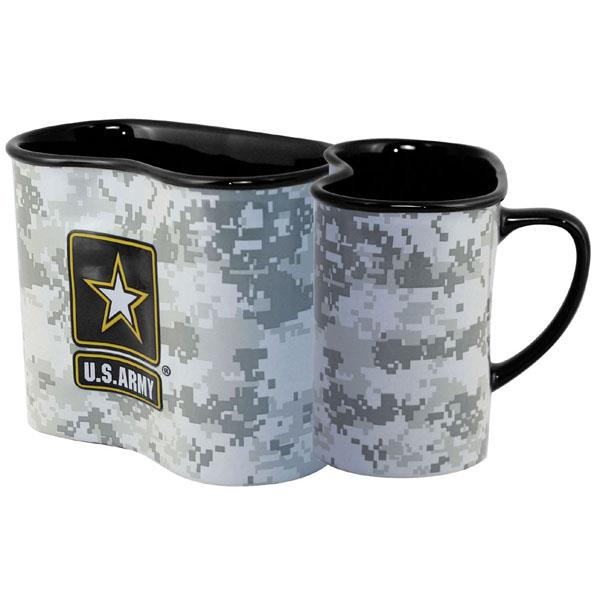 USMC Digital Camo Ceramic Canteen Mug