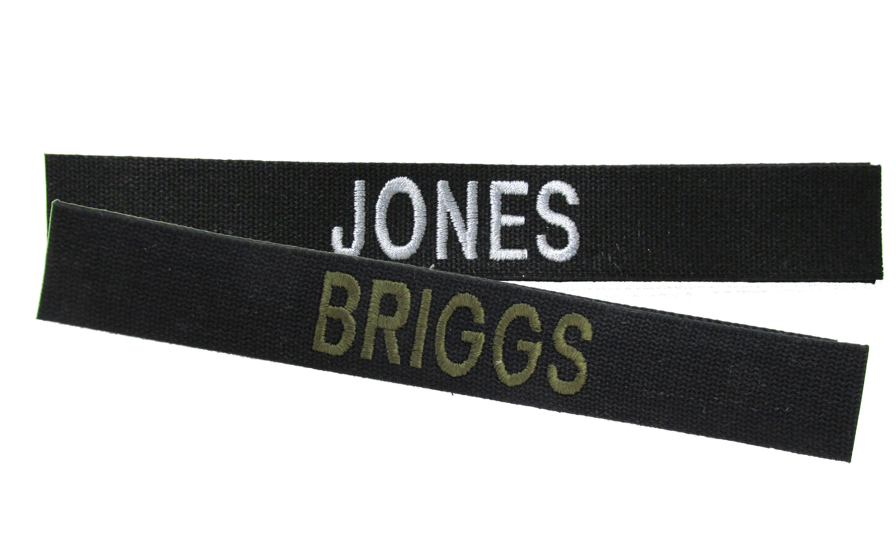 Cotton Webbing Black Name Tape - SEW ON