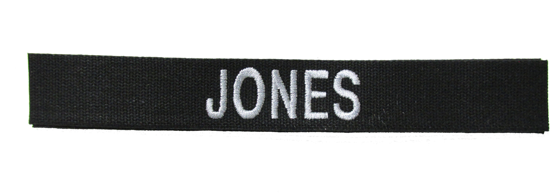 Cotton Webbing Black Name Tape - SEW ON