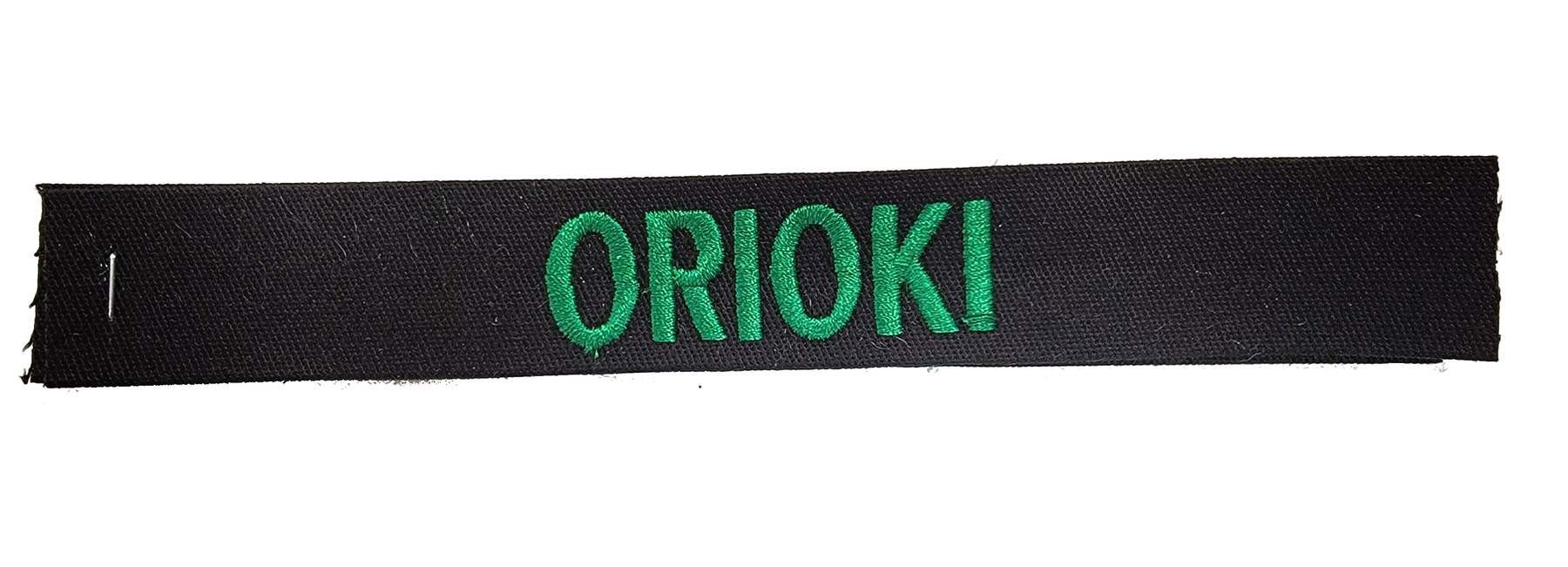 Black Name Tape - SEW ON - Fabric Material