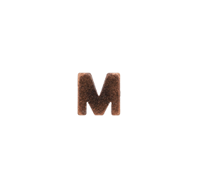 Bronze Letter M Ribbon Device