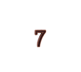 Copy of Bronze Number Seven (7) Ribbon Device - 3/16 inch