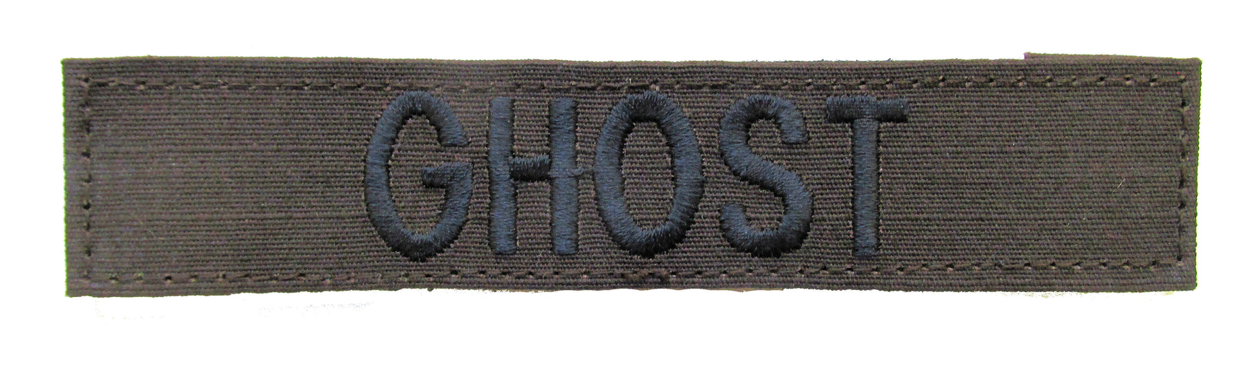 Brown Name Tape with Hook Fastener - Ripstop