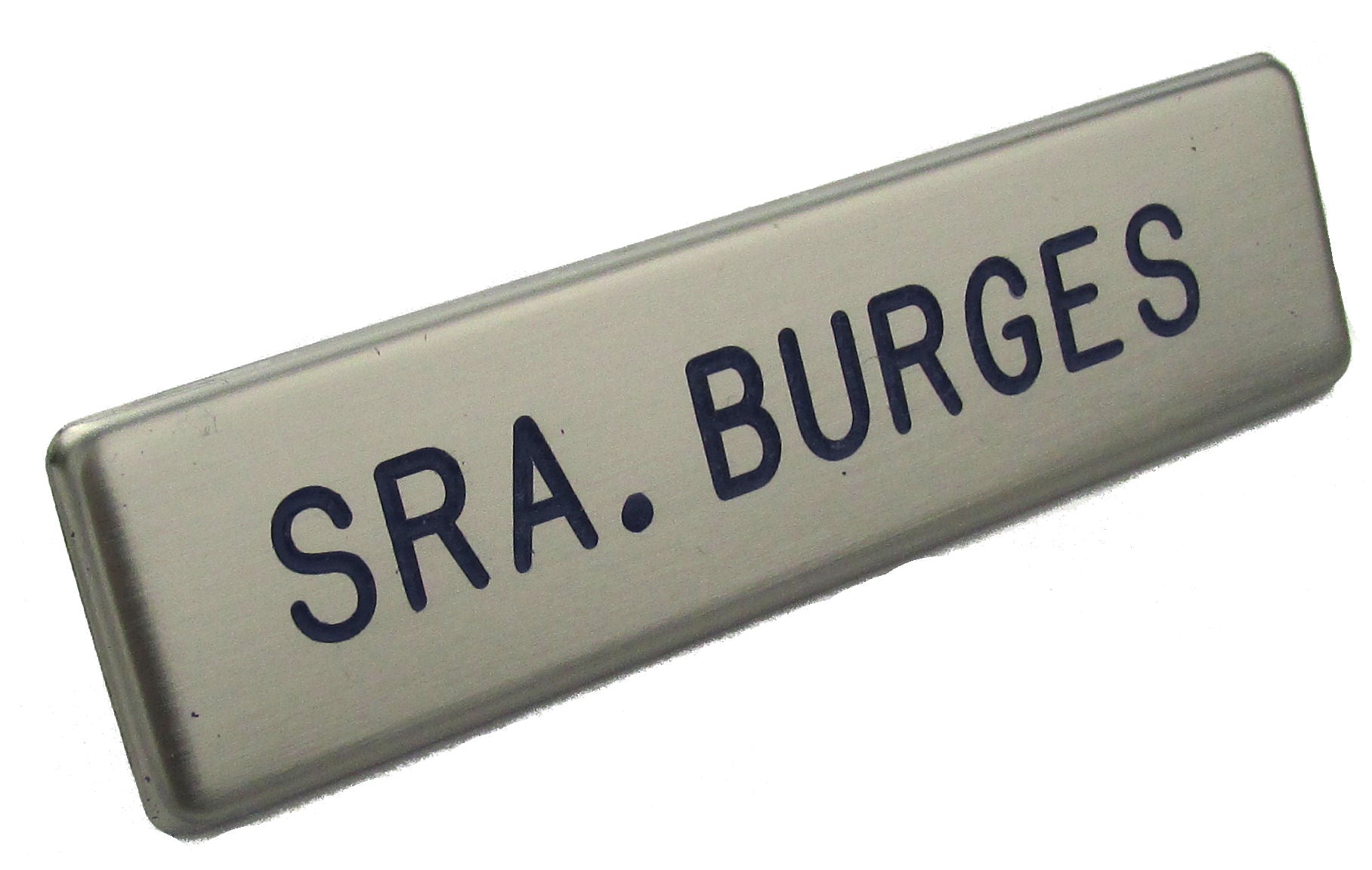 Custom U.S. Air Force Service Dress Brushed Steel Name Tag Custom U.S. Air Force Service Dress Brushed Steel Name Tag