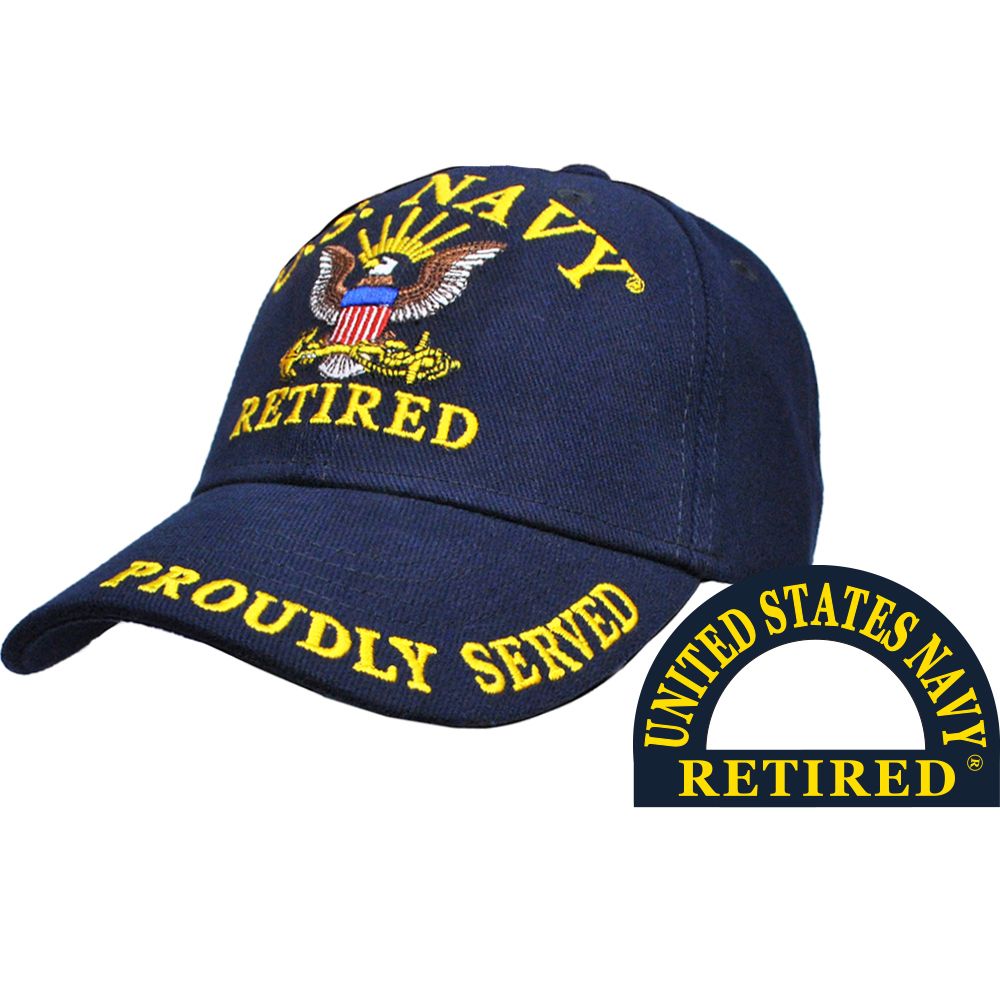 U.S. Navy Retired Ball Cap - Proudly Served