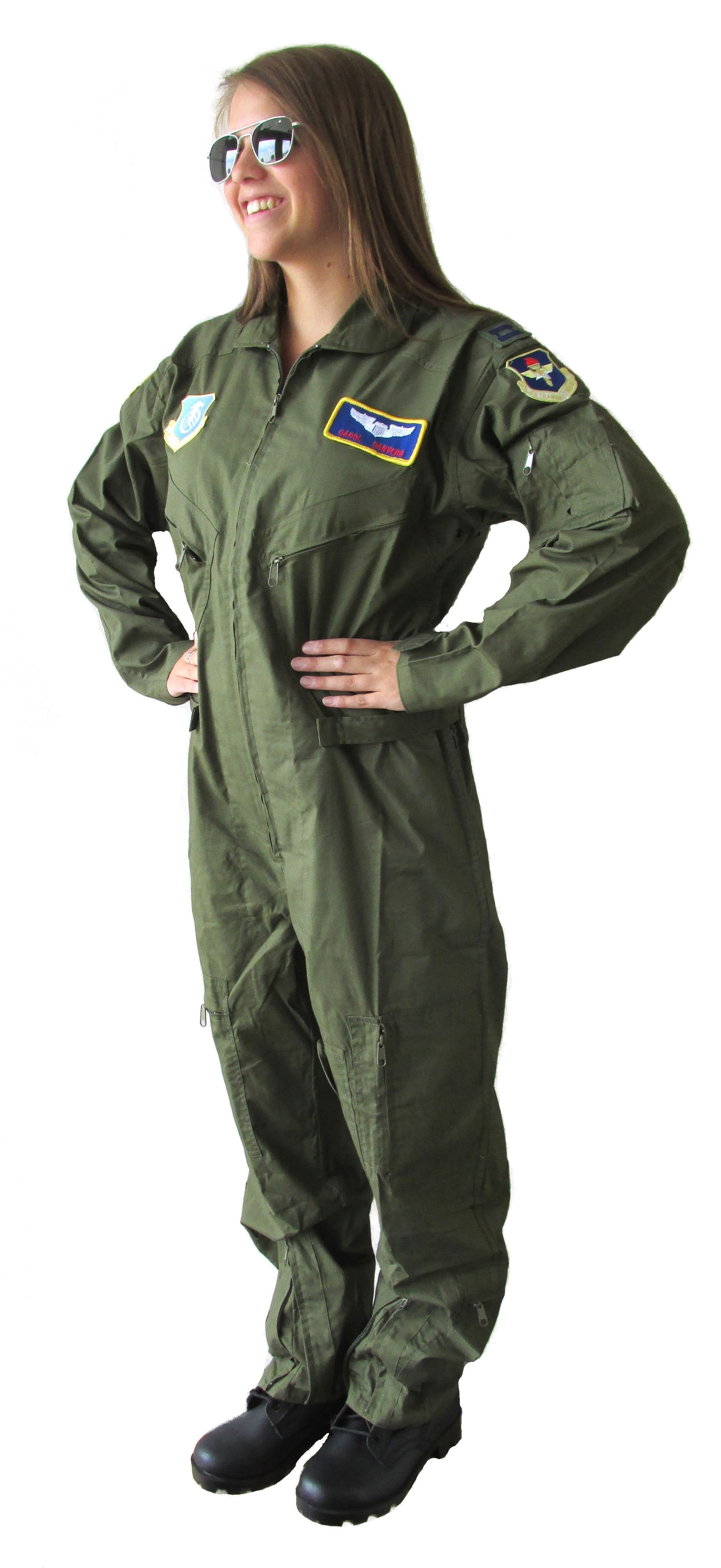 Carol Danvers Air Force Costume - Carol Danvers Cosplay Flight Suit