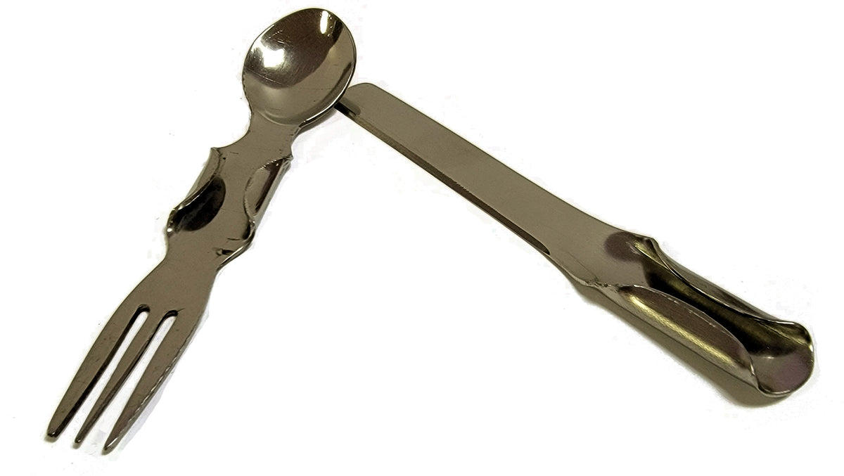 Civil War Era Eating Utensils - Two-Piece - Stainless Steel