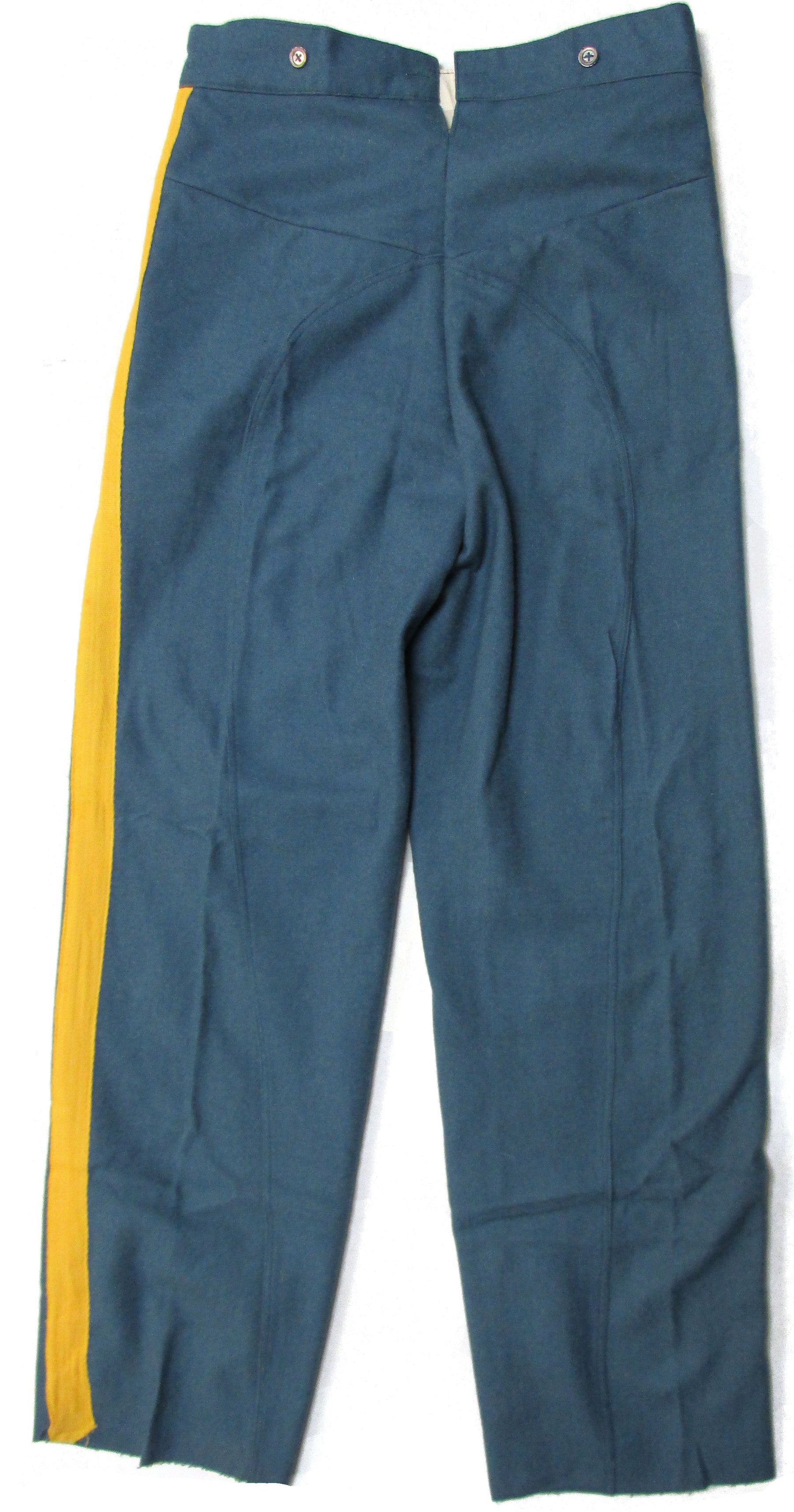 Reenactment U.S. Civil War Mounted Trousers - Sky Blue Yellow Stripe