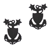 E-9 Chief Petty Officer Master - U.S. Coast Guard Black Metal Pin-On Rank
