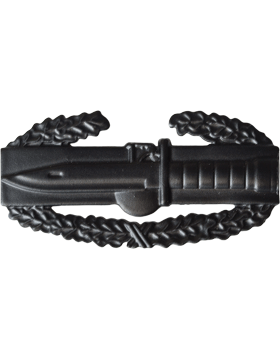 U.S. Army Combat Action Badge - Black Metal Pin-On