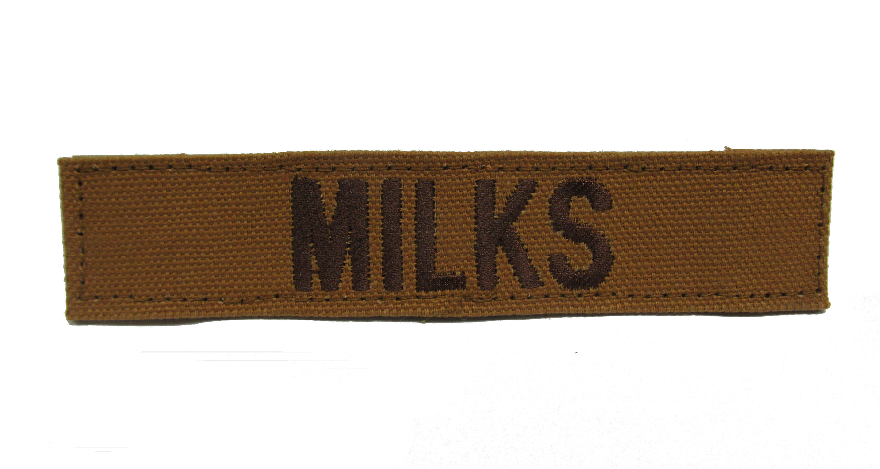 Coyote Name Tape with Hook Fastener - Fabric Material