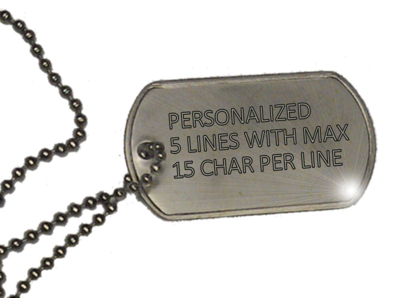 Personalized Dog Tag Necklace