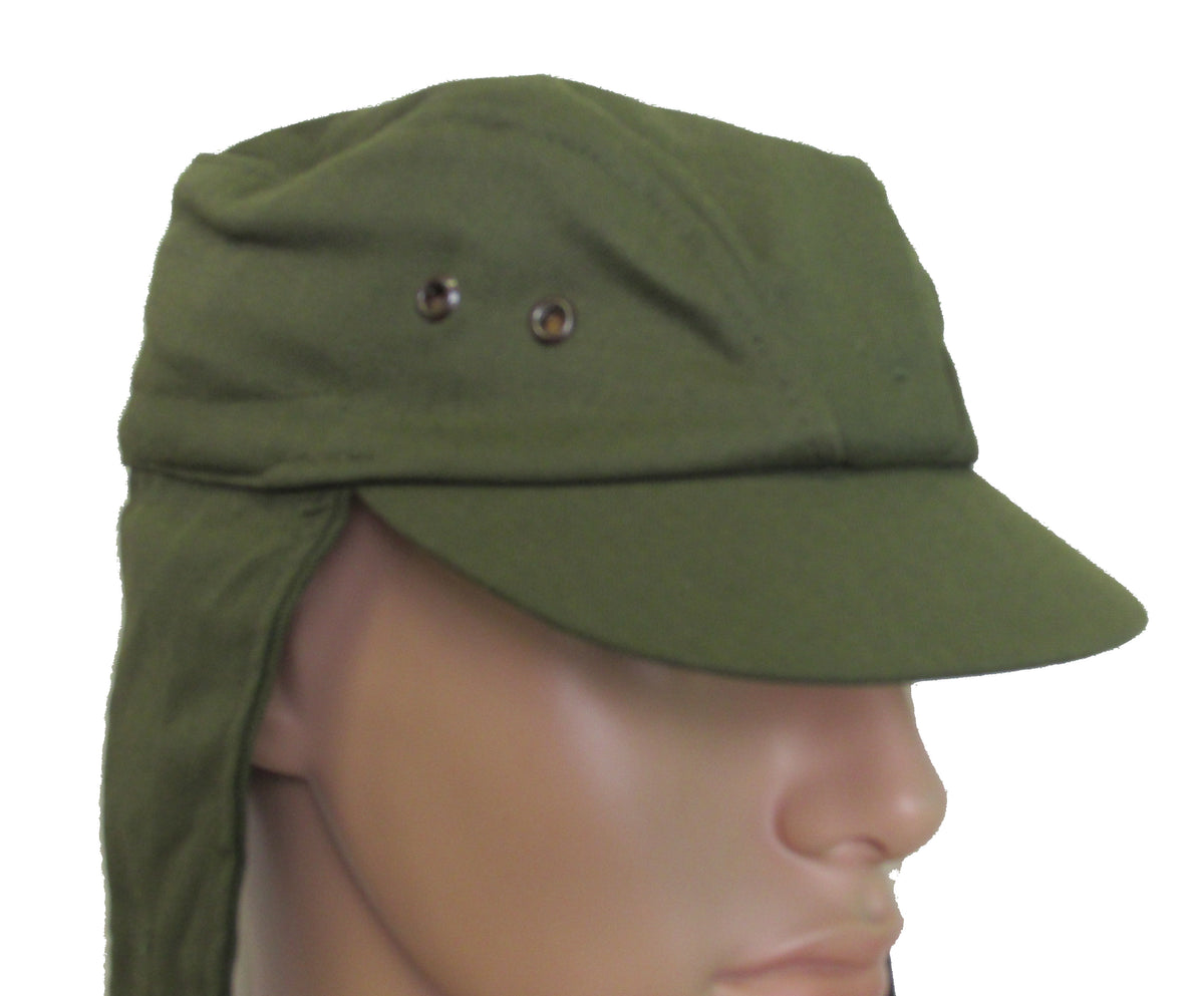 CLEARANCE - Czech-Slovakian M85 Field Cap O.D. GREEN