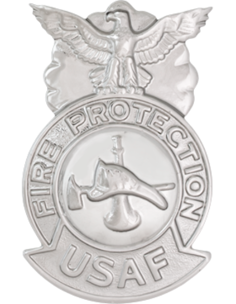 USAF Firefighter Badge Metal Insignia