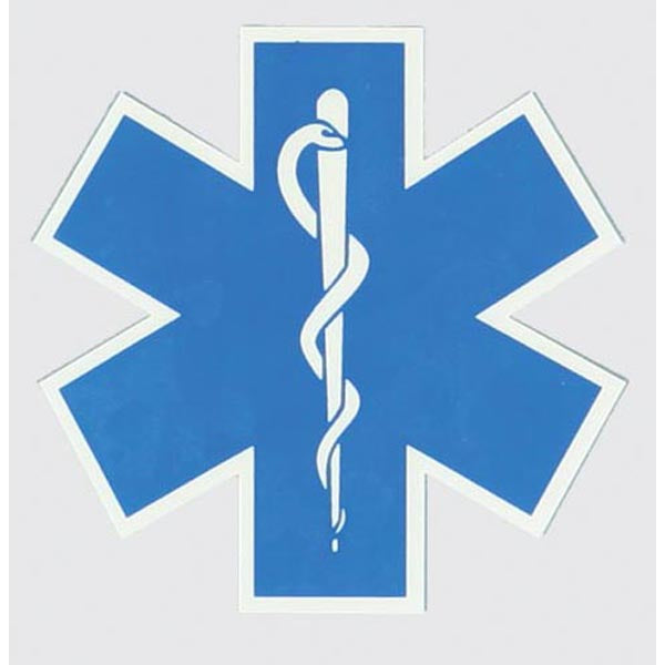 EMT-EMS Window Decal - Star of Life