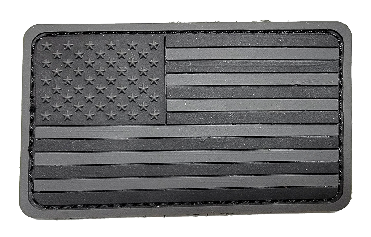 U.S. Flag Patch Forward Facing PVC with Hook Fastener