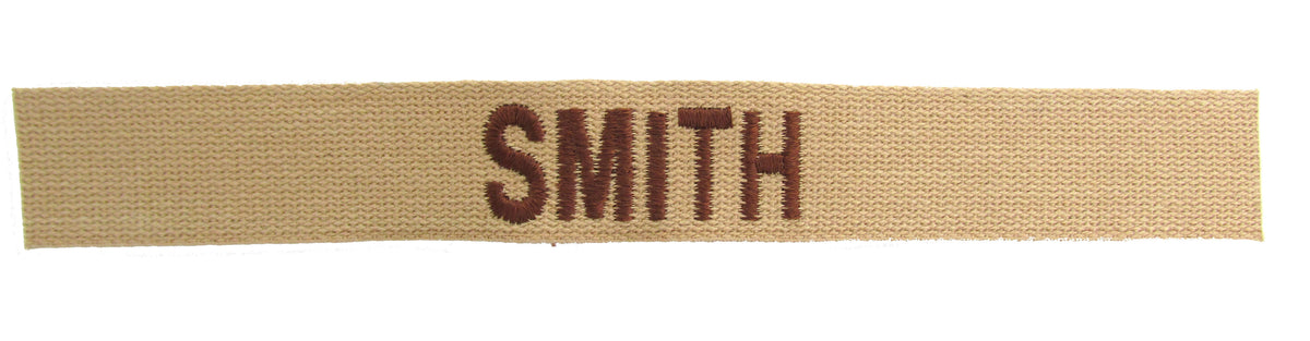 Cotton Webbing Desert Name Tape - SEW ON