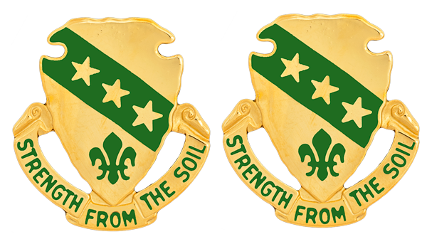 North Dakota State Headquarters Army National Guard Unit Crest DUI - 1 PAIR