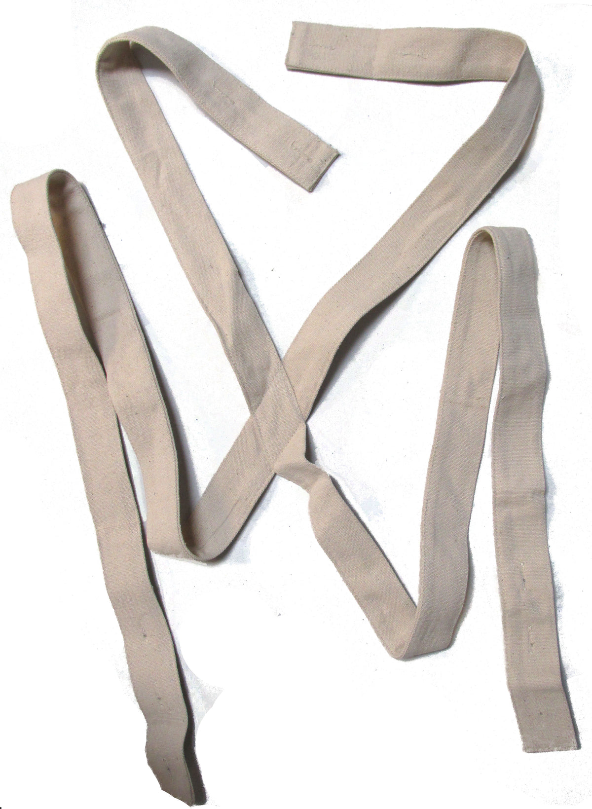 Reenactment Canvas Suspenders with Button Holes