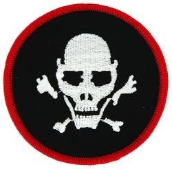 Skull Round Small Patch