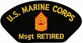 USMC E-8 MSGT RETIRED PATCH