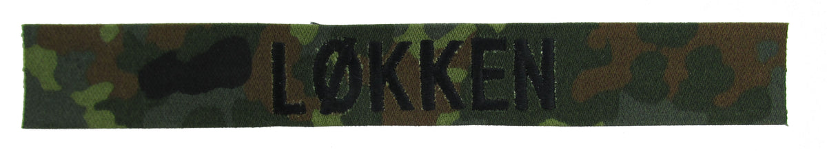 Flecktarn Name Tape - SEW ON - Fabric Material