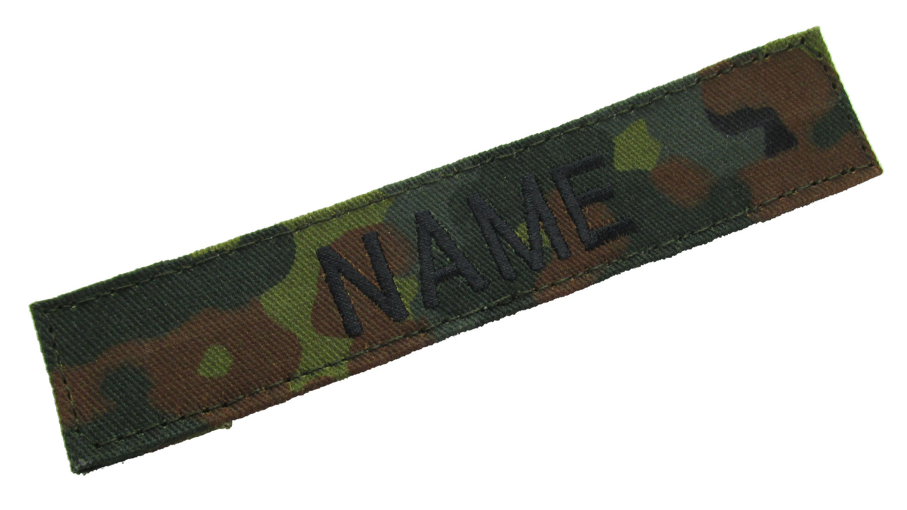 Flecktarn Name Tape with Hook Fastener - Fabric Material