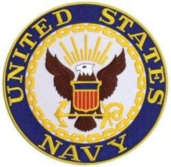U.S. Navy Back Patch - 10 Inch - Motorcycle Patch