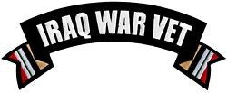 Iraq Veteran Rocker Back Patch