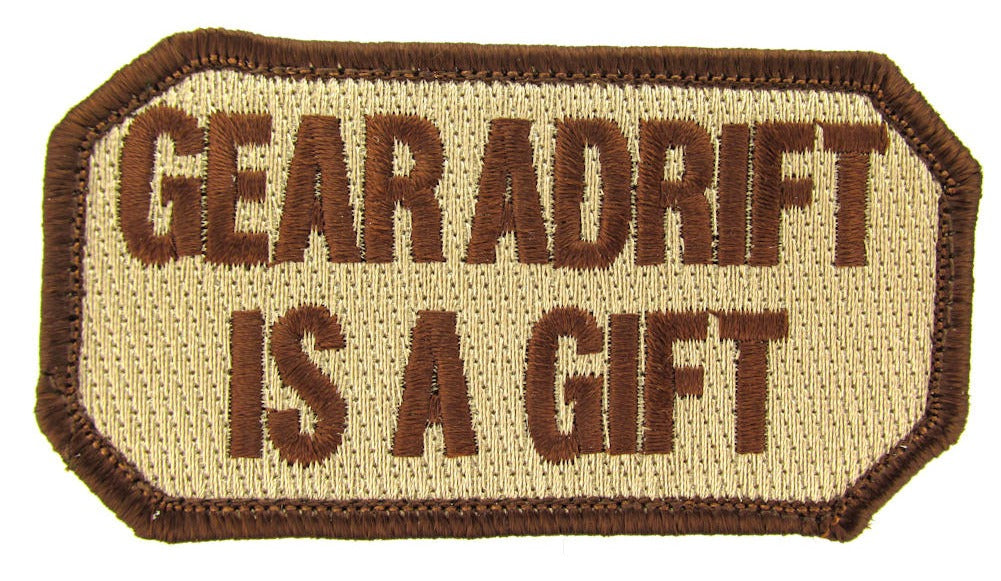 CLEARANCE - GEAR ADRIFT IS A GIFT Morale Patch