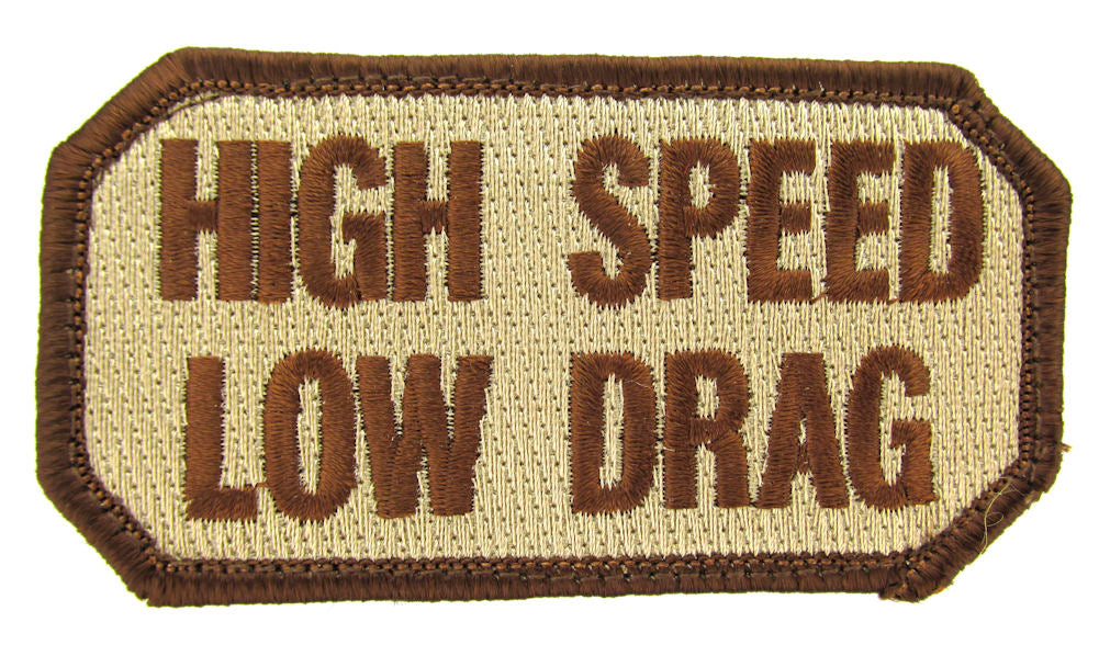 HIGH SPEED LOW DRAG Morale Patch - Various Colors